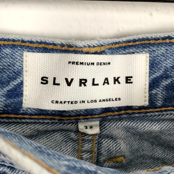 NWT SLVRLAKE Beatnik High Rise Slim Jeans in Daydream Size 32 - Picture 4 of 6